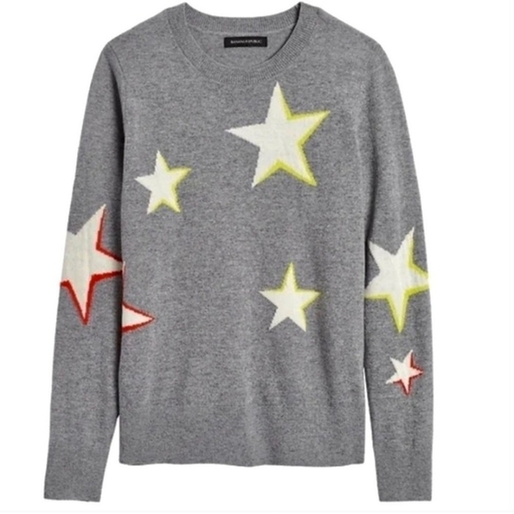 Banana Republic Merino Wool Star Sweater - Picture 1 of 5